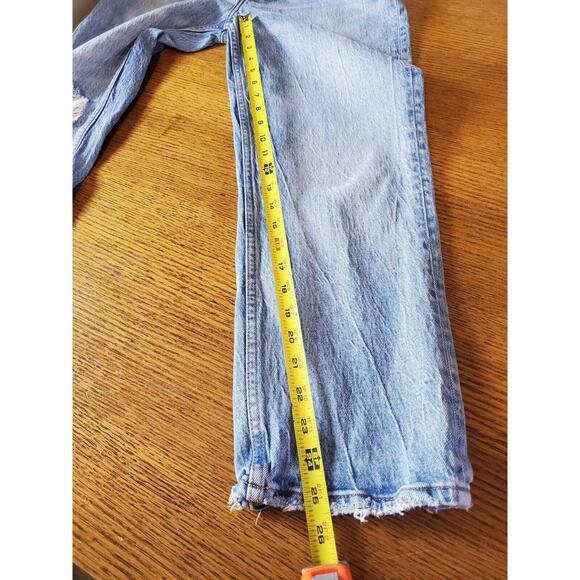 Abercrombie & Fitch Jeans 29 / 8 Womens 90s Straight Ultra High Rise Destroyed - Picture 13 of 14